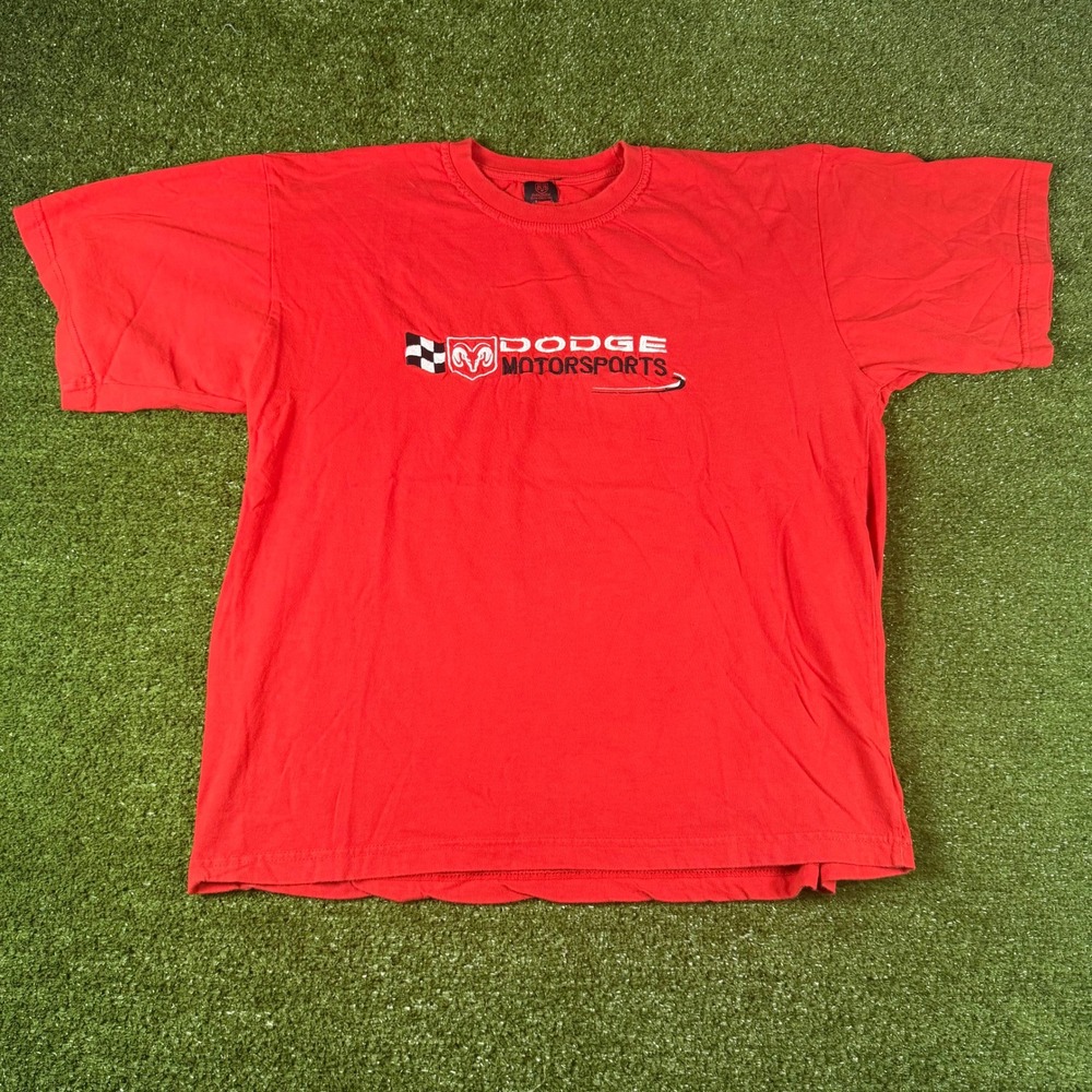 Dodge Motorsports T-Shirt Mens Red Short Sleeve Graphic Tee Racing Logo 2006